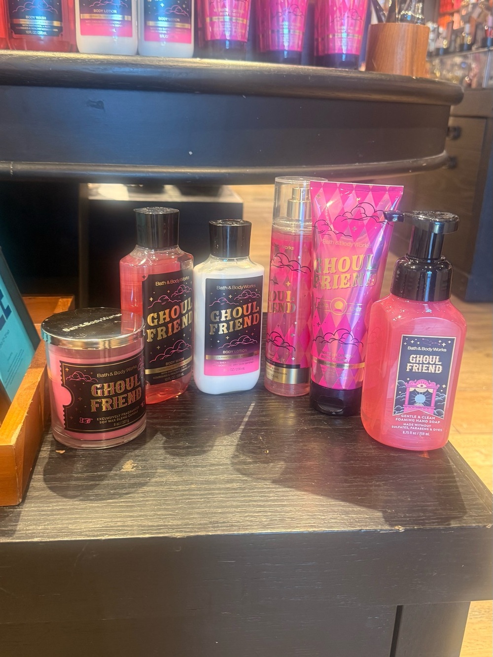 Bath & Body Works Ghoul Friend Pink Body Care Set